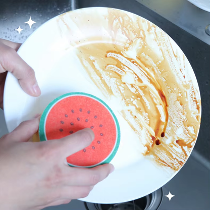 Kitchen Cleaning Sponge | Thick scouring pad | Suitable for dishes, pans, and fruit bowls | Powerful V1189-WXF-260203-00055