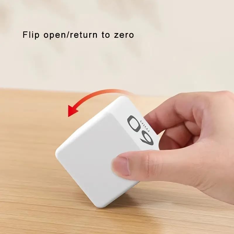 Kitchen Timer - Timer - Cube Timer - Flip Timer - Digital Kitchen Timer - Pomodoro Timer - Time Management - V1189-WXF-260203-00078