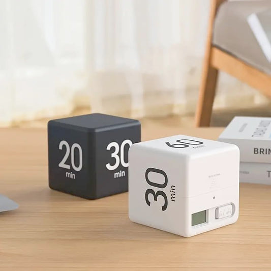 Kitchen Timer - Timer - Cube Timer - Flip Timer - Digital Kitchen Timer - Pomodoro Timer - Time Management - V1189-WXF-260203-00079
