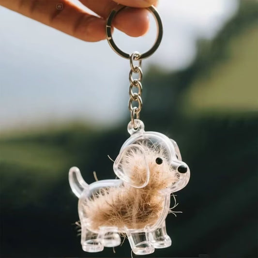 Keychain - Pet Hair - Storage Box - Pendants - Capsule Toy - Dog Hair Capsule - Memorial Pendant - Bag V1189-WXF-260203-00085