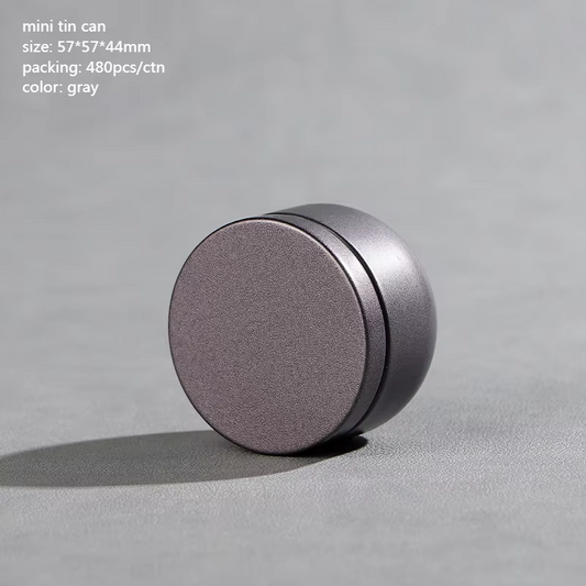 Tea Box - Portable Mini Tea Caddy, Large Tea Storage Container, Small Round Tin Coffee Caddy V1189-WXF-260203-00097