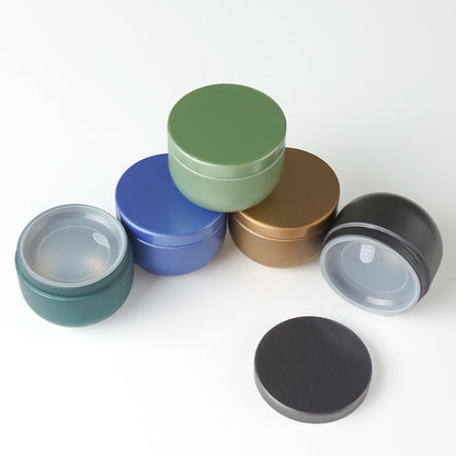 Tea Box - Portable Mini Tea Caddy, Large Tea Storage Container, Small Round Tin Coffee Caddy V1189-WXF-260203-00097