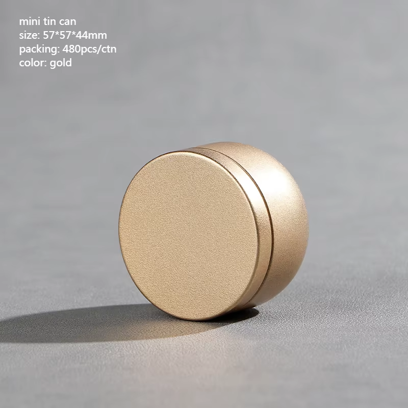 Tea Box - Portable Mini Tea Caddy, Large Tea Storage Container, Small Round Tin Coffee Caddy V1189-WXF-260203-00098