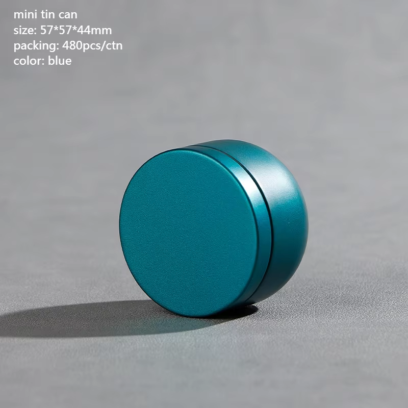 Tea Box - Portable Mini Tea Caddy, Large Tea Storage Container, Small Round Tin Coffee Caddy V1189-WXF-260203-00099