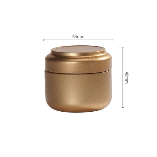 Tea Box - Portable Mini Tea Caddy, Large Tea Storage Container, Small Round Tin Coffee Caddy V1189-WXF-260203-00100