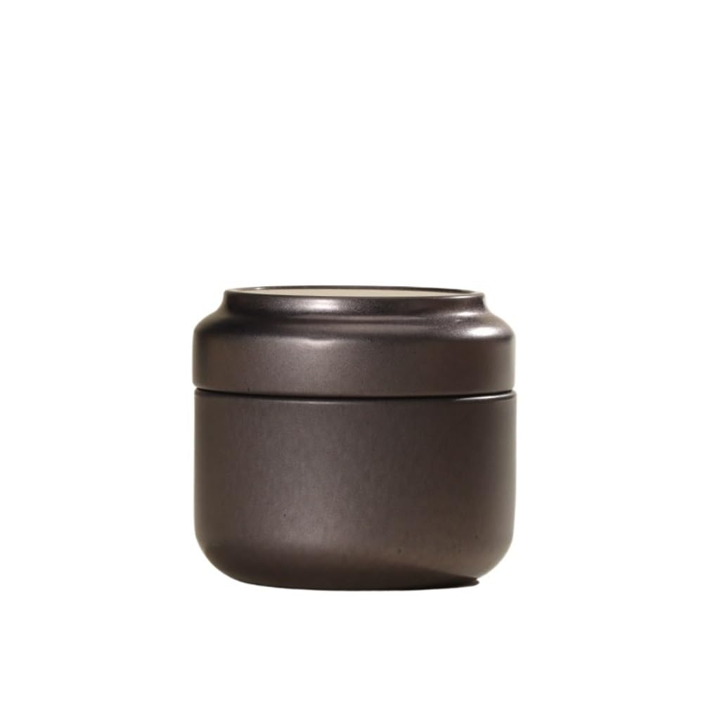 Tea Box - Portable Mini Tea Caddy, Large Tea Storage Container, Small Round Tin Coffee Caddy V1189-WXF-260203-00102