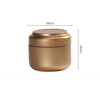 Tea Box - Portable Mini Tea Caddy, Large Tea Storage Container, Small Round Tin Coffee Caddy V1189-WXF-260203-00103
