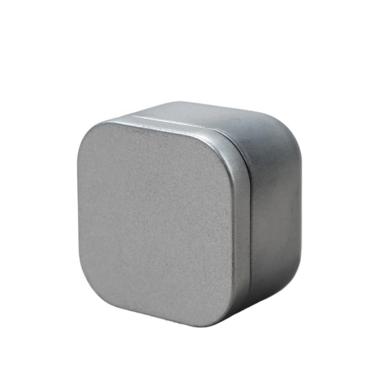 Tea box - Square tin container, tea caddy, metal candy box V1189-WXF-260203-00108