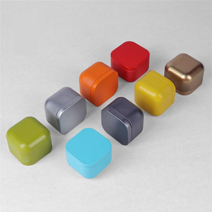 Tea box - Square tin container, tea caddy, metal candy box V1189-WXF-260203-00111