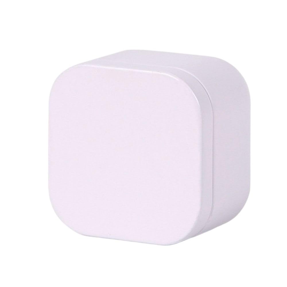 Tea box - Square tin container, tea caddy, metal candy box V1189-WXF-260203-00115