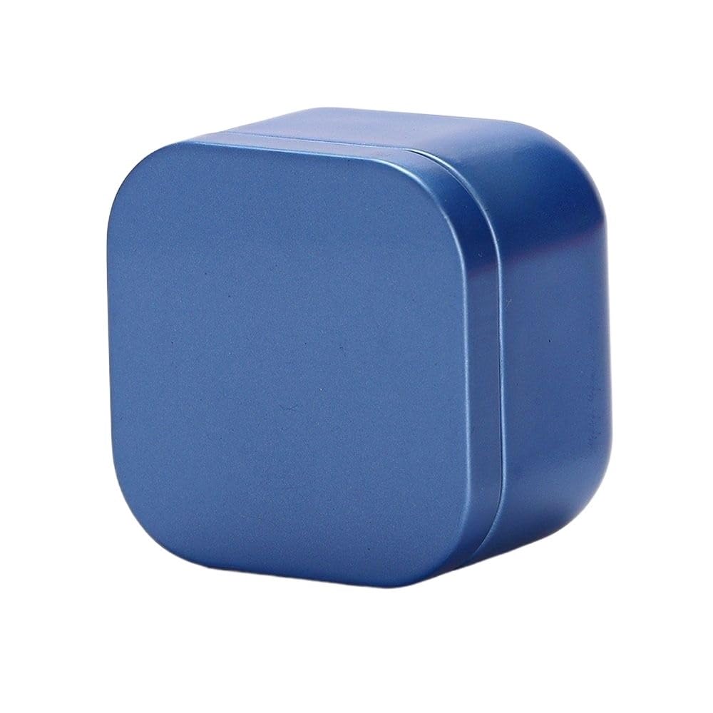 Tea box - Square tin container, tea caddy, metal candy box V1189-WXF-260203-00116