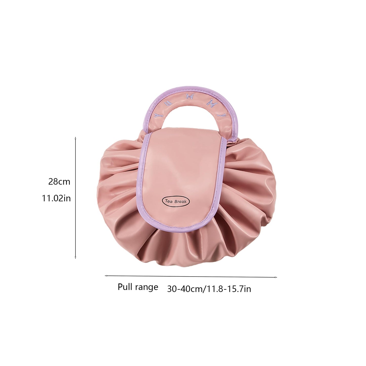 Make up bag-Portable Cosmetic Bag-Large Capacity Organizer-With Drawstring & Handle-Waterproof Toiletry V1189-WXF-260203-00149