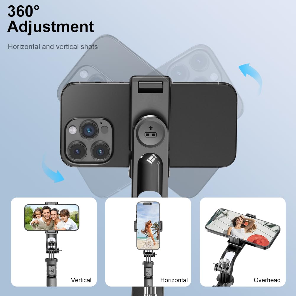 Selfie Stick - Tripod - Phone Tripod - Bluetooth - With Remote Control - Extendable - Wireless - 3 in 1 - V1189-WXF-260203-00165