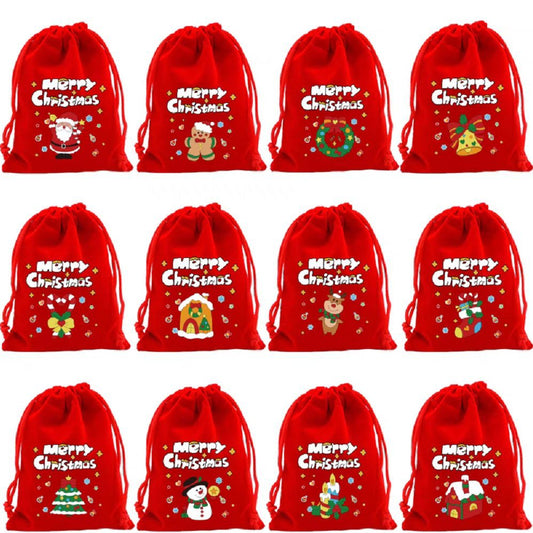 Christmas Gift Bags - Gift Bags - Advent Calendar Bags - Candy Bags - Christmas Packaging - Party Bags - With V1189-WXF-260203-00177