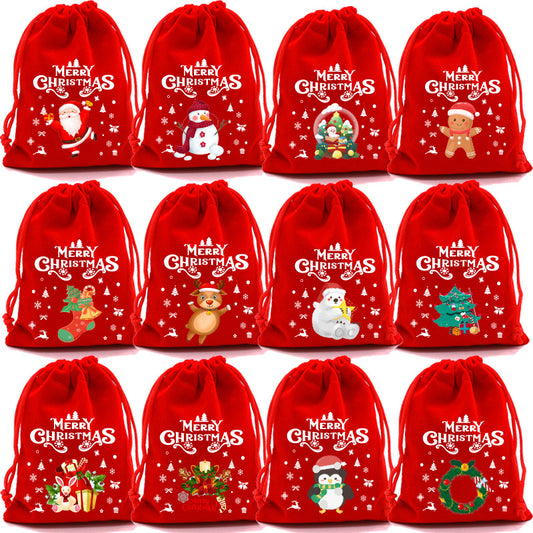 Christmas Gift Bags - Gift Bags - Advent Calendar Bags - Candy Bags - Christmas Packaging - Party Bags - With V1189-WXF-260203-00177