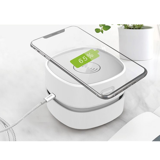 Desk Vacuum Cleaner - Mini Vacuum Cleaner - Table Vacuum Cleaner - Handheld Vacuum Cleaner - Wireless Charger V1189-WXF-260203-00193