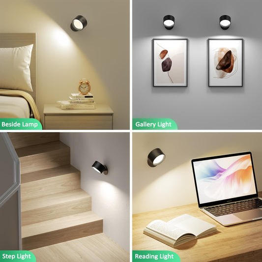 Night Light - Table Lamp - Bedside Lamp - Mood Lamp - Wireless Table Lamp - Rechargeable Lamp - LED Night V1189-WXF-260203-00196