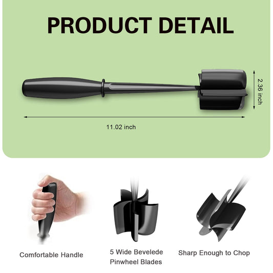Minced Meat Ruller - Potato Masher - Meat Masher - Mashed Potatoes - Meat Chopper - Kitchen Utensils - V1189-WXF-260203-00203