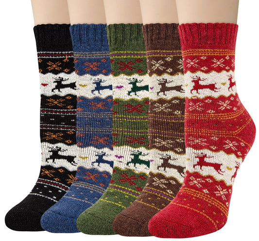 Norwegian Socks - Winter Socks Women - Christmas Socks - Warm Socks - House Socks - Thick Socks - Thermal V1189-WXF-260203-00206