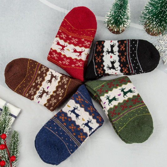 Norwegian Socks - Winter Socks Women - Christmas Socks - Warm Socks - House Socks - Thick Socks - Thermal V1189-WXF-260203-00206