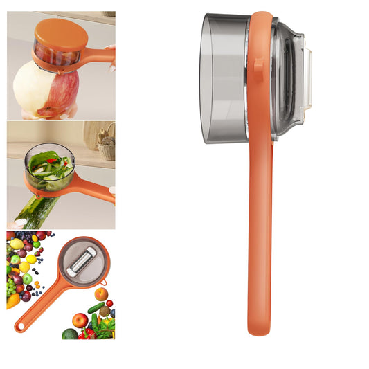 Peeler with collecting tray - Potato peeler - Vegetable peeler - Fruit peeler - Paring knife - Apple peeler - V1189-WXF-260203-00222