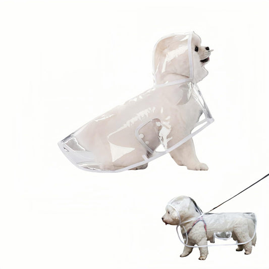 Dog Raincoat - Dog Raincoat - Waterproof Dog Coat - Transparent Rain Poncho - Dog Clothing - Rain Suit - V1189-WXF-260203-00243