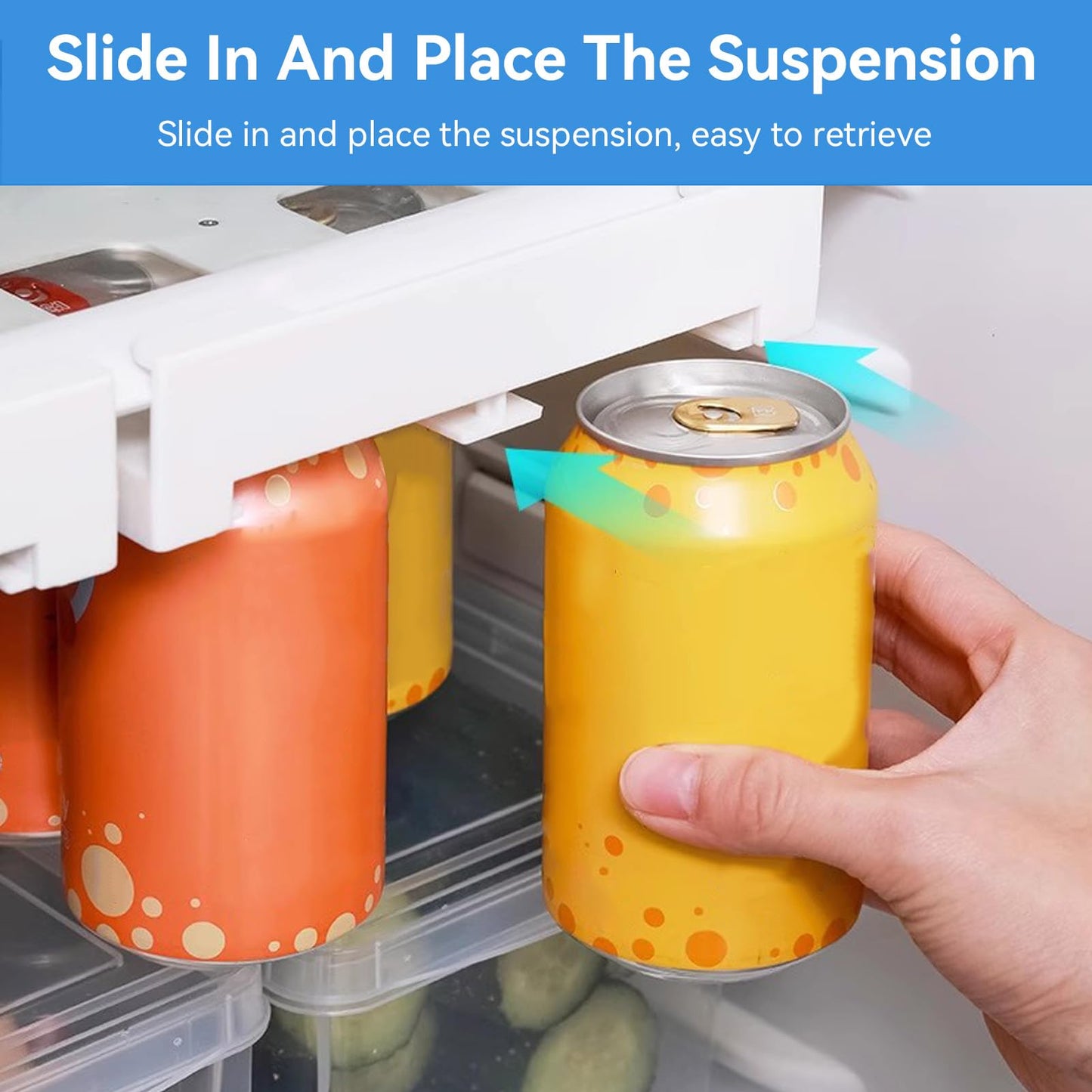 Can Holder Fridge - Fridge Organizer Hanging - Soda Can Rack - Beer Holder - Fridge Storage Rack - Hanging V1189-WXF-260203-00252