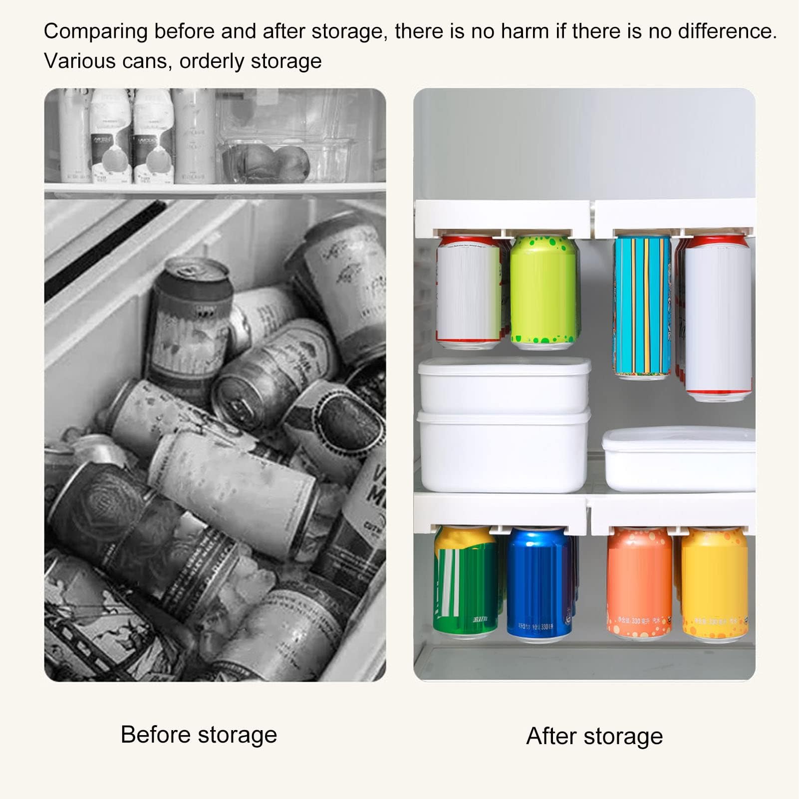 Can Holder Fridge - Fridge Organizer Hanging - Soda Can Rack - Beer Holder - Fridge Storage Rack - Hanging V1189-WXF-260203-00252