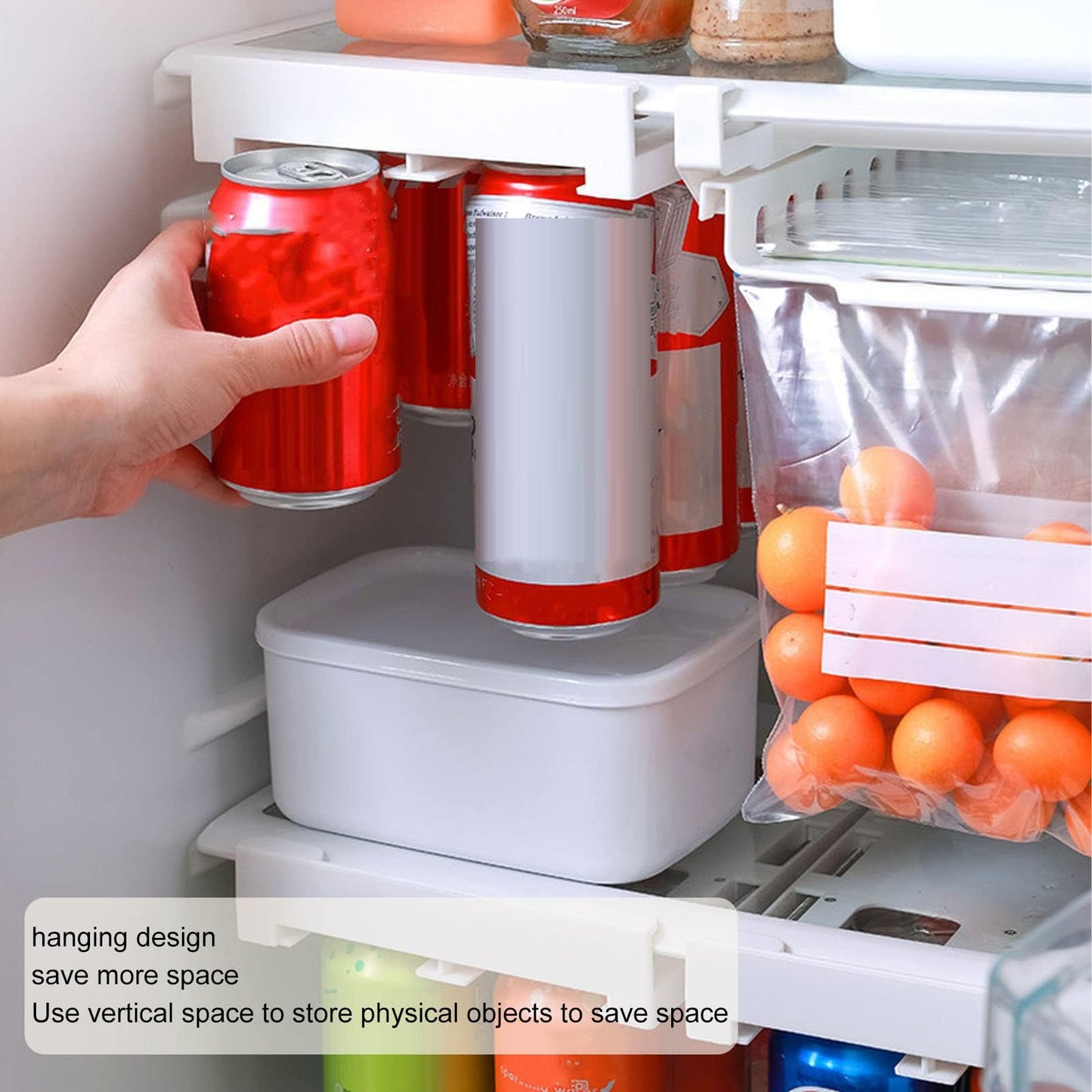 Can Holder Fridge - Fridge Organizer Hanging - Soda Can Rack - Beer Holder - Fridge Storage Rack - Hanging V1189-WXF-260203-00252