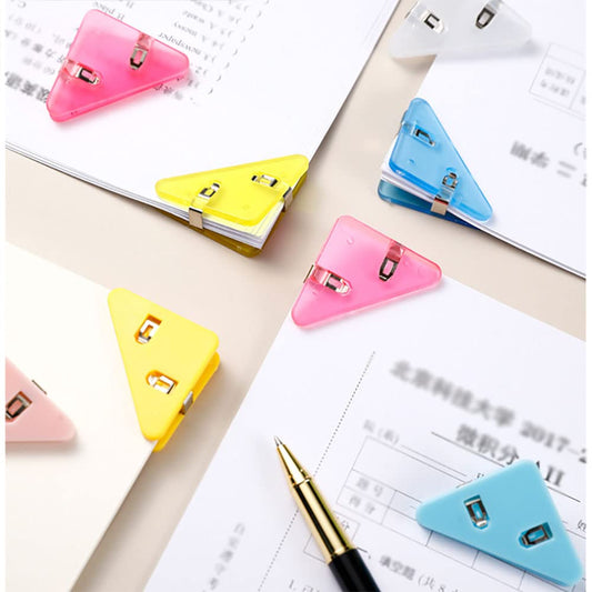 Triangle Paperclips - Bookmark - Corner Clips - Paper Clamps - Desk Accessories - School Supplies - Document V1189-WXF-260203-00259