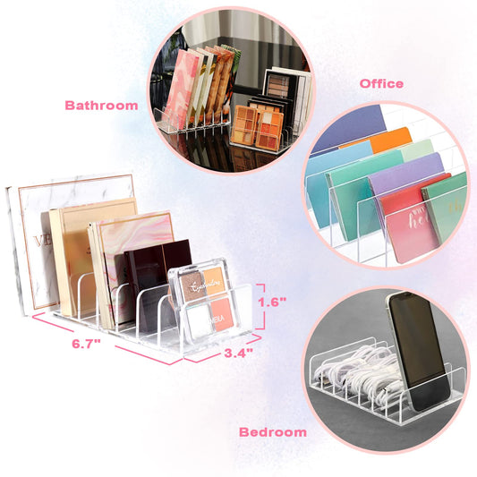 Makeup Organizer - Eyeshadow Palette Holder - Cosmetics Storage - Drawer Organizer - Letter Stand - Desk V1189-WXF-260203-00264