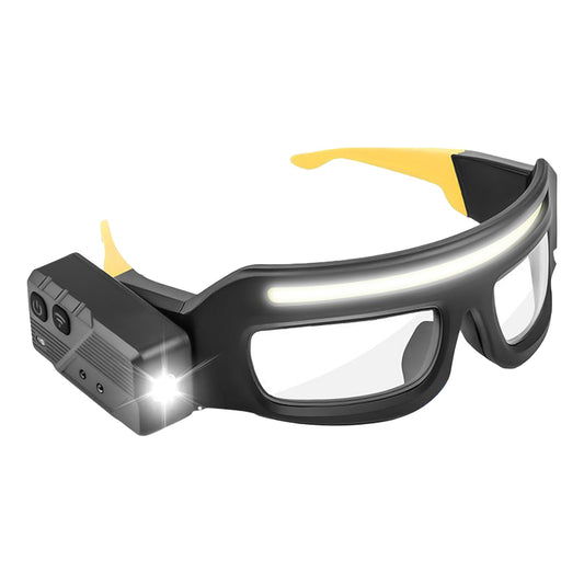 Rechargeable LED Headlamp - Safety Glasses with Light - Reading Lamp - Flashlight - Work Glasses - Walking V1189-WXF-260203-00277