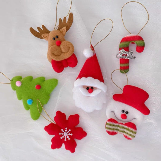 Christmas pendants - Christmas decoration - Christmas tree decoration - Felt Christmas ornaments - Fabric V1189-WXF-260203-00291