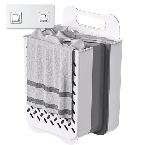Laundry Basket - Folding Laundry Basket - Wall Shelf - Bath Shelf - Bathroom Rack - Storage Rack - Storage V1189-WXF-260203-00303
