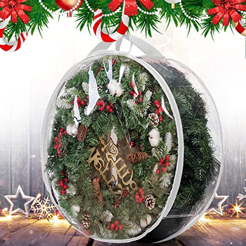 Storage bag - Christmas wreath organizer - Transparent Christmas wreath - Storage box - Christmas tree V1189-WXF-260203-00315