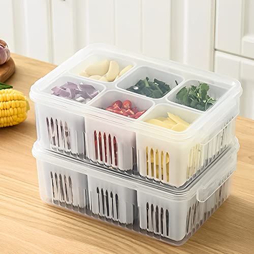 Storage box - Storage box with lid - Organizer - Food storage containers - Refrigerator organizer - Pallet - V1189-WXF-260203-00320