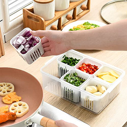 Storage box - Storage box with lid - Organizer - Food storage containers - Refrigerator organizer - Pallet - V1189-WXF-260203-00320