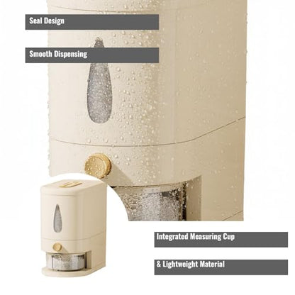 Rice container - Organizer - Storage box - Rice bin - Rice storage - Grain storage - Storage cabinet - Rice V1189-WXF-260203-00322