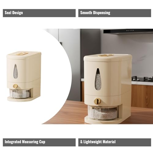 Rice container - Organizer - Storage box - Rice bin - Rice storage - Grain storage - Storage cabinet - Rice V1189-WXF-260203-00322