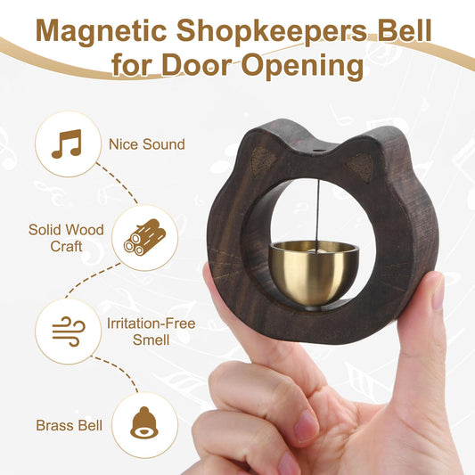 Doorbell - Wireless Doorbell - Wooden Doorbell - Magnetic Wall Sticker - Vintage Wooden Doorbell - Vintage - V1189-WXF-260203-00339