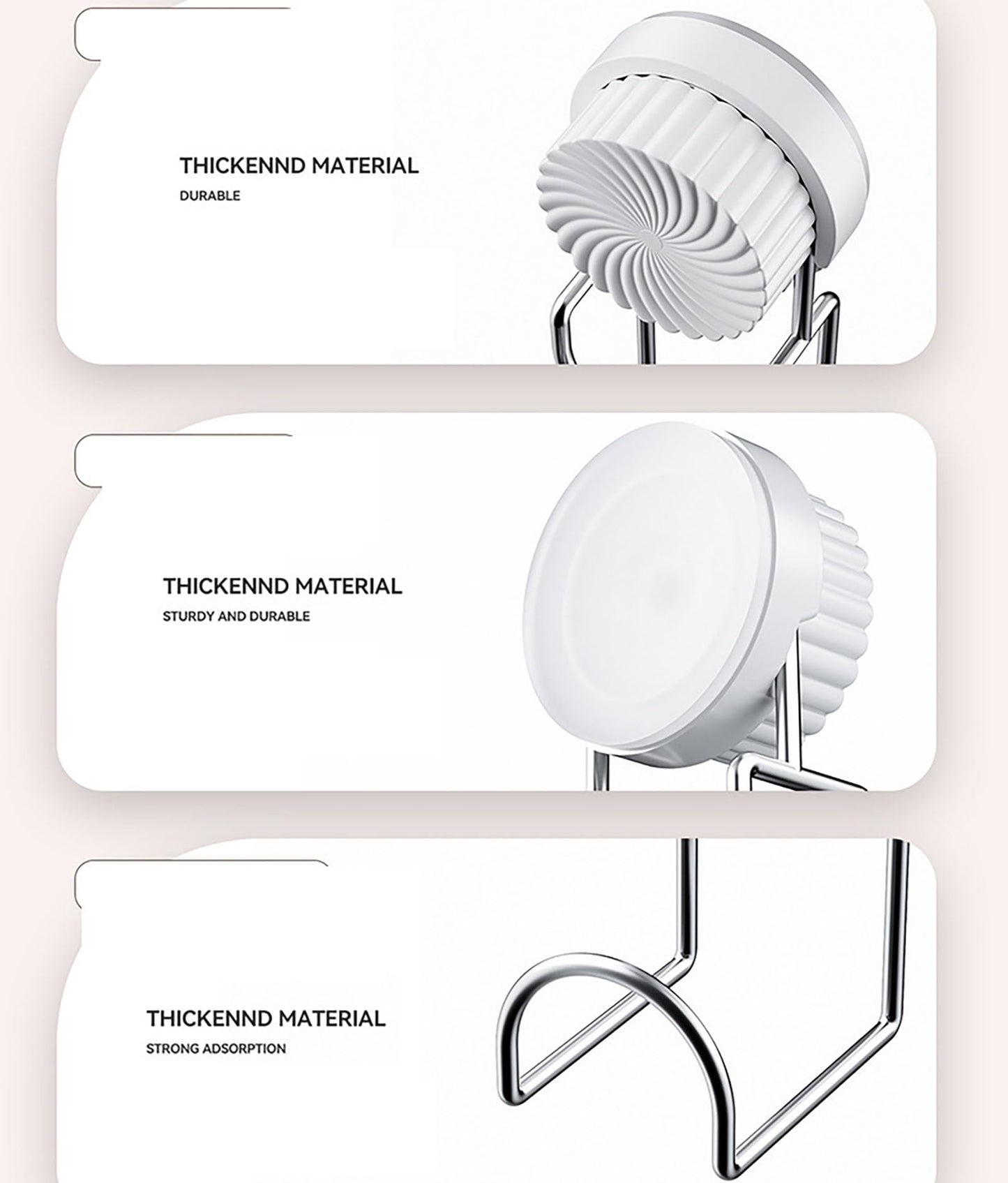Bathroom Hooks - Towel Hook - Bathroom Accessories - Suction Cup Hooks - Sponge Holder - Kitchen Accessories V1189-WXF-260203-00371