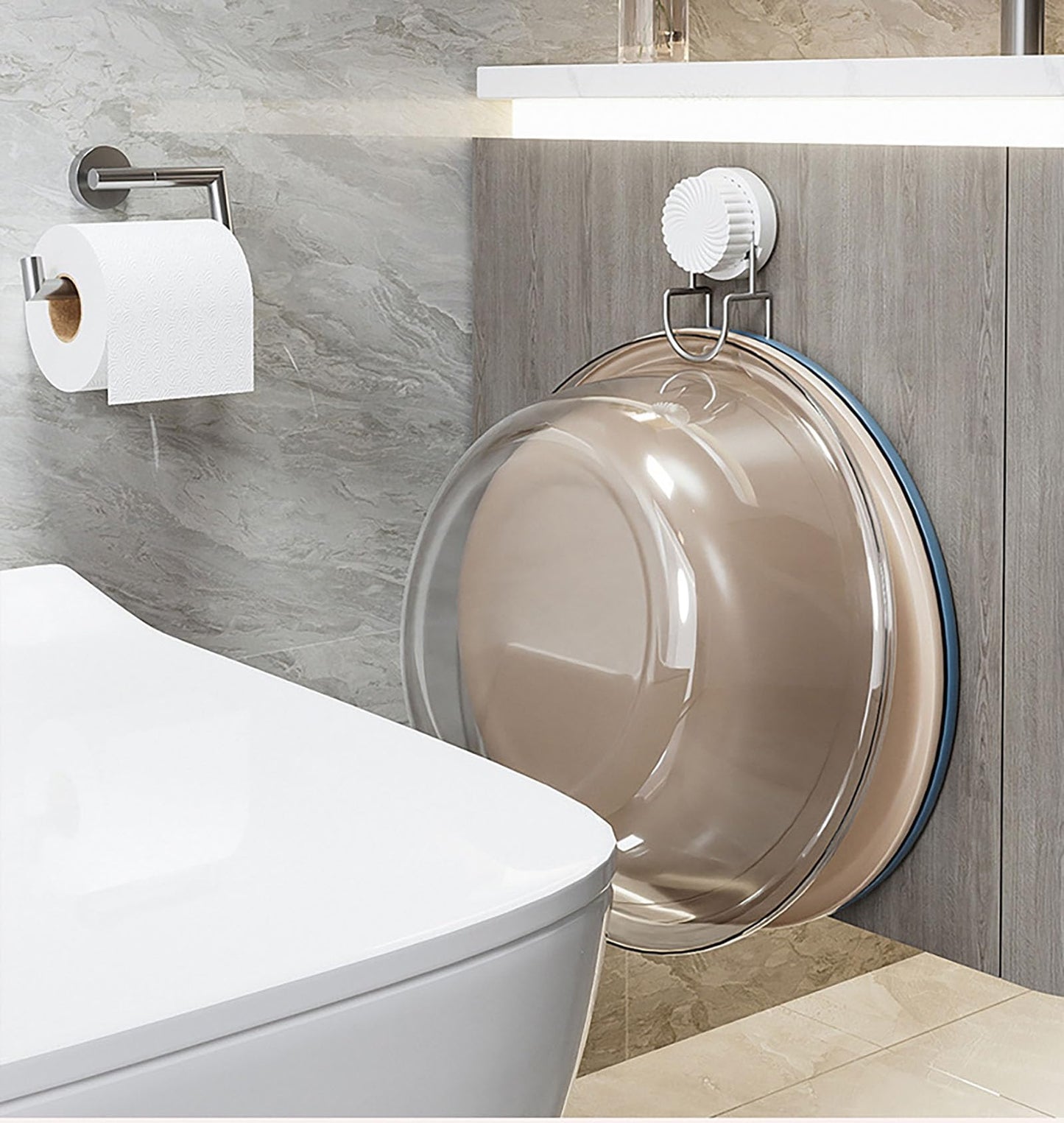 Bathroom Hooks - Towel Hook - Bathroom Accessories - Suction Cup Hooks - Sponge Holder - Kitchen Accessories V1189-WXF-260203-00371