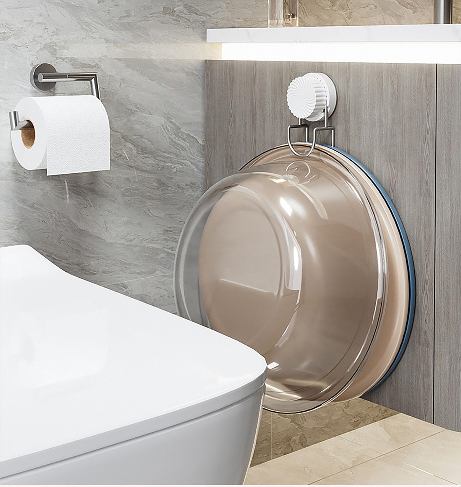 Bathroom Hooks - Towel Hook - Bathroom Accessories - Suction Cup Hooks - Sponge Holder - Kitchen Accessories V1189-WXF-260203-00371
