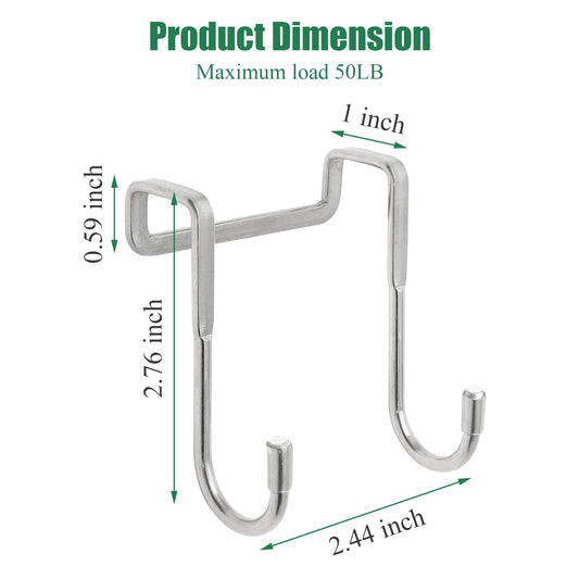 Door Hook - Coat Rack - Door Hanger - Towel Hook - Bathroom Accessories - Kitchen Accessories - Clothes Hook V1189-WXF-260203-00372