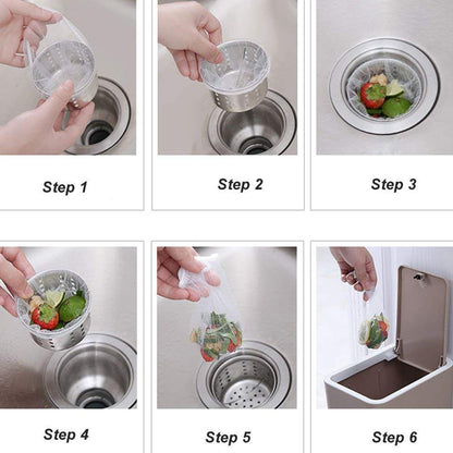 Sink Filter Bags - Sink Strainer - Sink Filter - Disposables - Sink Organizer - Anti-Clogging - Kitchen V1189-WXF-260203-00374