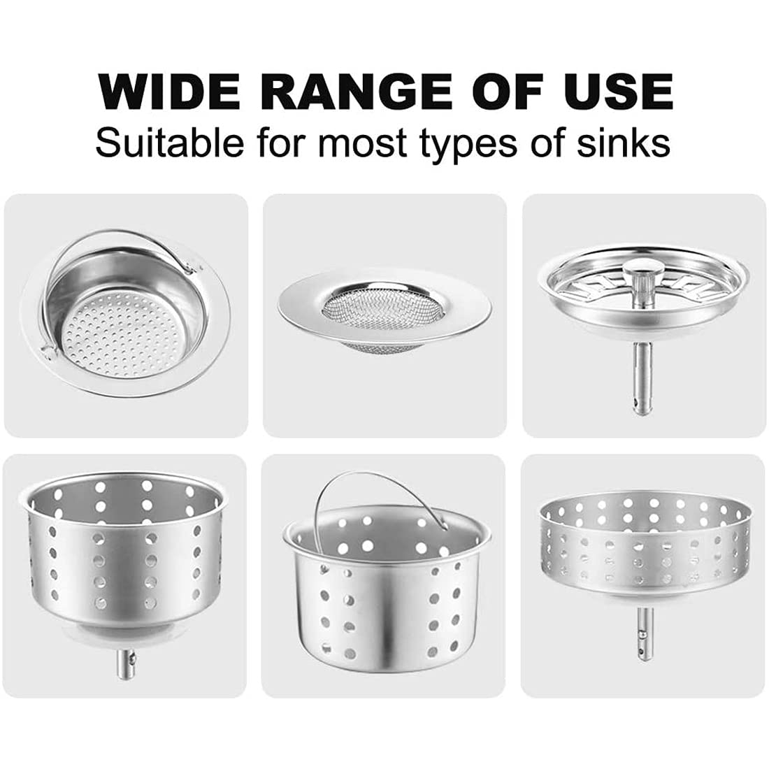 Sink Filter Bags - Sink Strainer - Sink Filter - Disposables - Sink Organizer - Anti-Clogging - Kitchen V1189-WXF-260203-00374