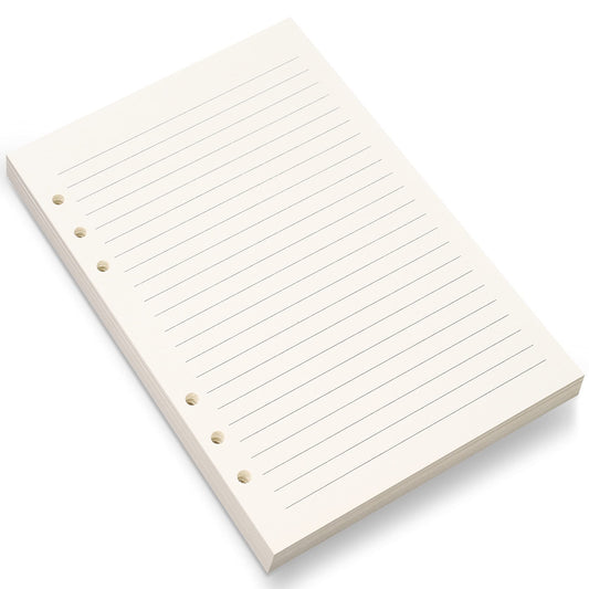 Refill A5 lined - Ring binder paper - Agenda refill - Notebook paper - Loose-leaf paper - School supplies - V1189-WXF-260203-00382