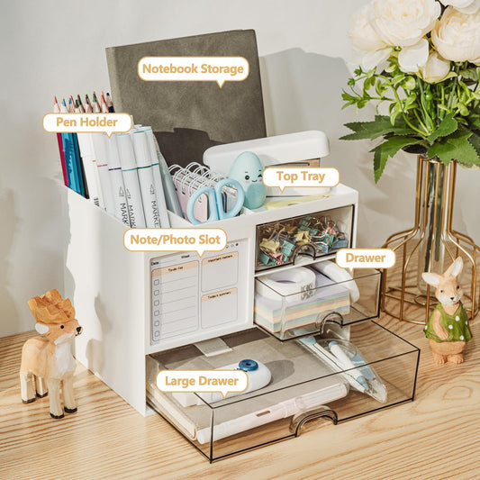 Desk organizer - Pen tray - Desk accessories - Drawer cabinet - School supplies - Office supplies - Storage V1189-WXF-260203-00385
