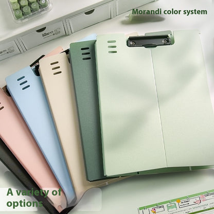 Clipboard A4 - Writing Folder - Foldable Clipboard - Desk Accessories - Morandi Colors - Office Supplies - V1189-WXF-260203-00401