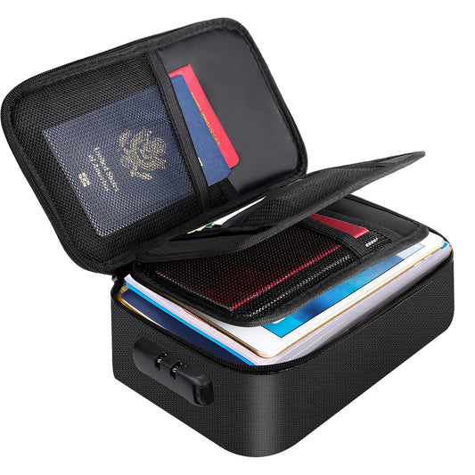 Document Organizer - Storage Bag with Combination Lock - Travel Folder - Documents - Passport Holder - Office V1189-WXF-260203-00403